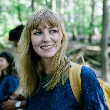 Women smiling